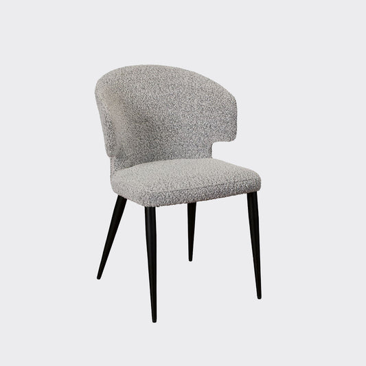 Pearl Dining Chair - Grey Boucle