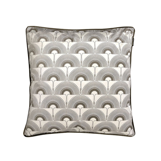 Velvet Cushion - Brown Swan