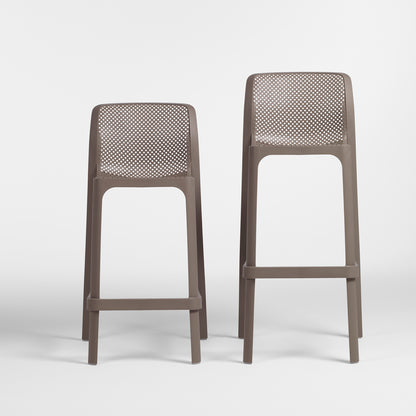 The Net Mini Bar Stool, where compact design meets modern elegance—pull up and relax!