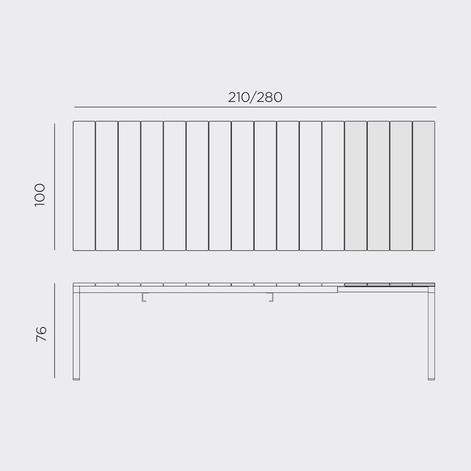 Looking for cool garden & outdoor furniture? The Rio extending table and grow from 210-280cm by adding an extension leaf kept under the table when not in use. Shop Italian garden furniture imported from Italy.