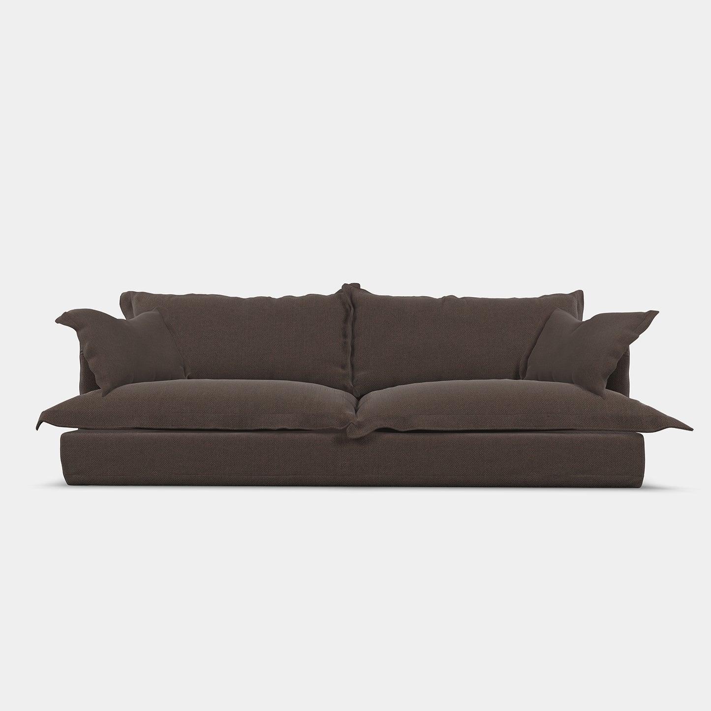 Frida - Grand Sofa - Saville Linen Steel