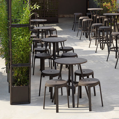 Outdoor restaurant bar stools and tables. Bulk discounts for multiple purchases, get in touch about the Stack mini and maxi stools By Nardi Outdoor 40358.44.000.