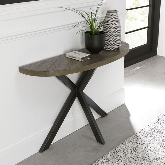 Phoenix Fumed Oak Console Table