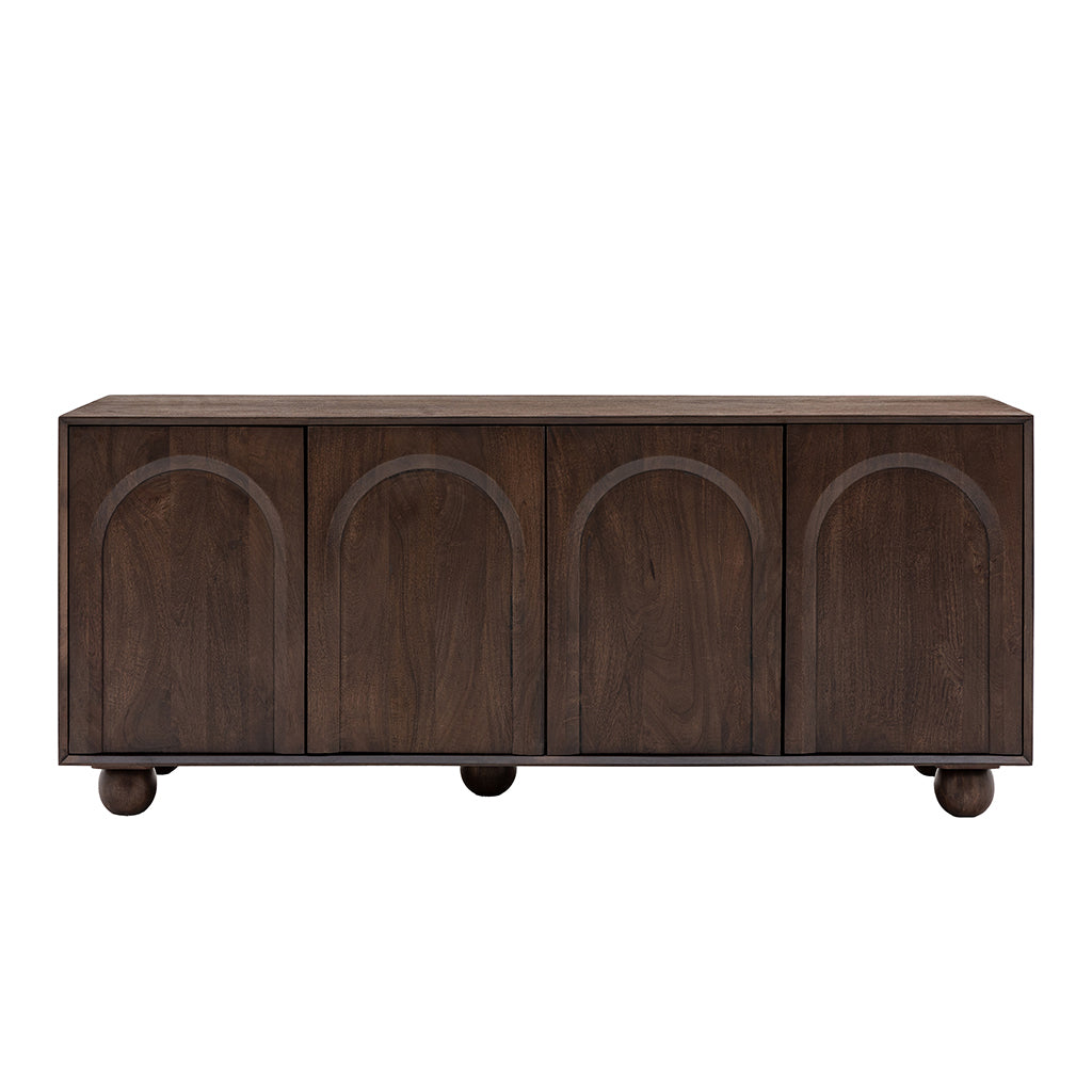 Lilia 4 Door Sideboard - Walnut