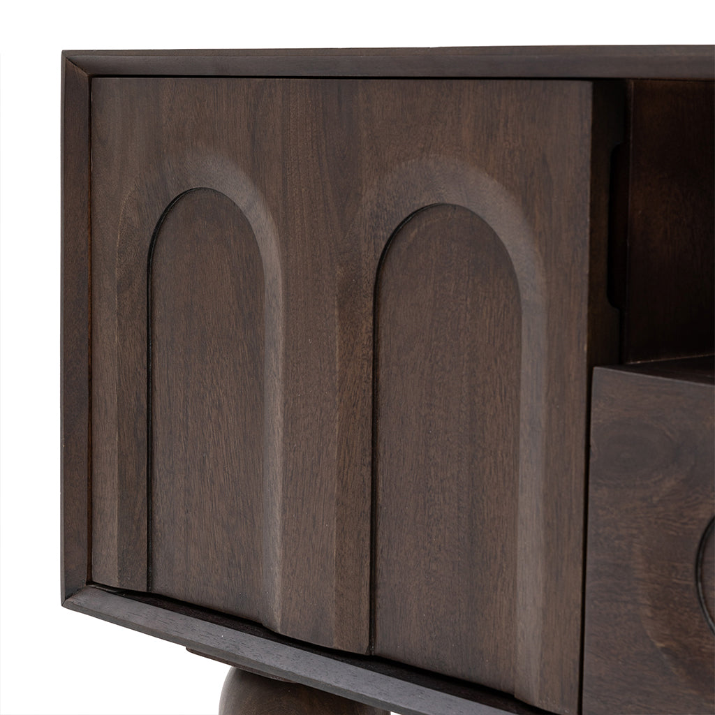 Lilia Media Unit - Walnut