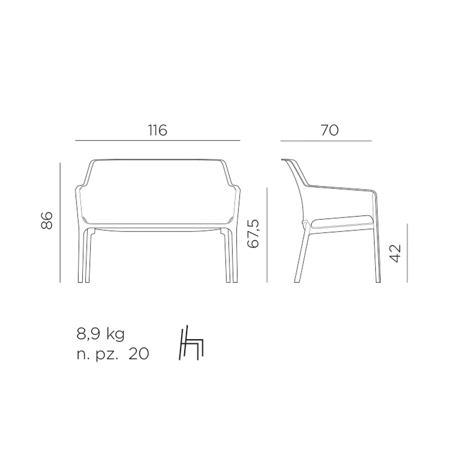 Dimensions For Net Garden Bench