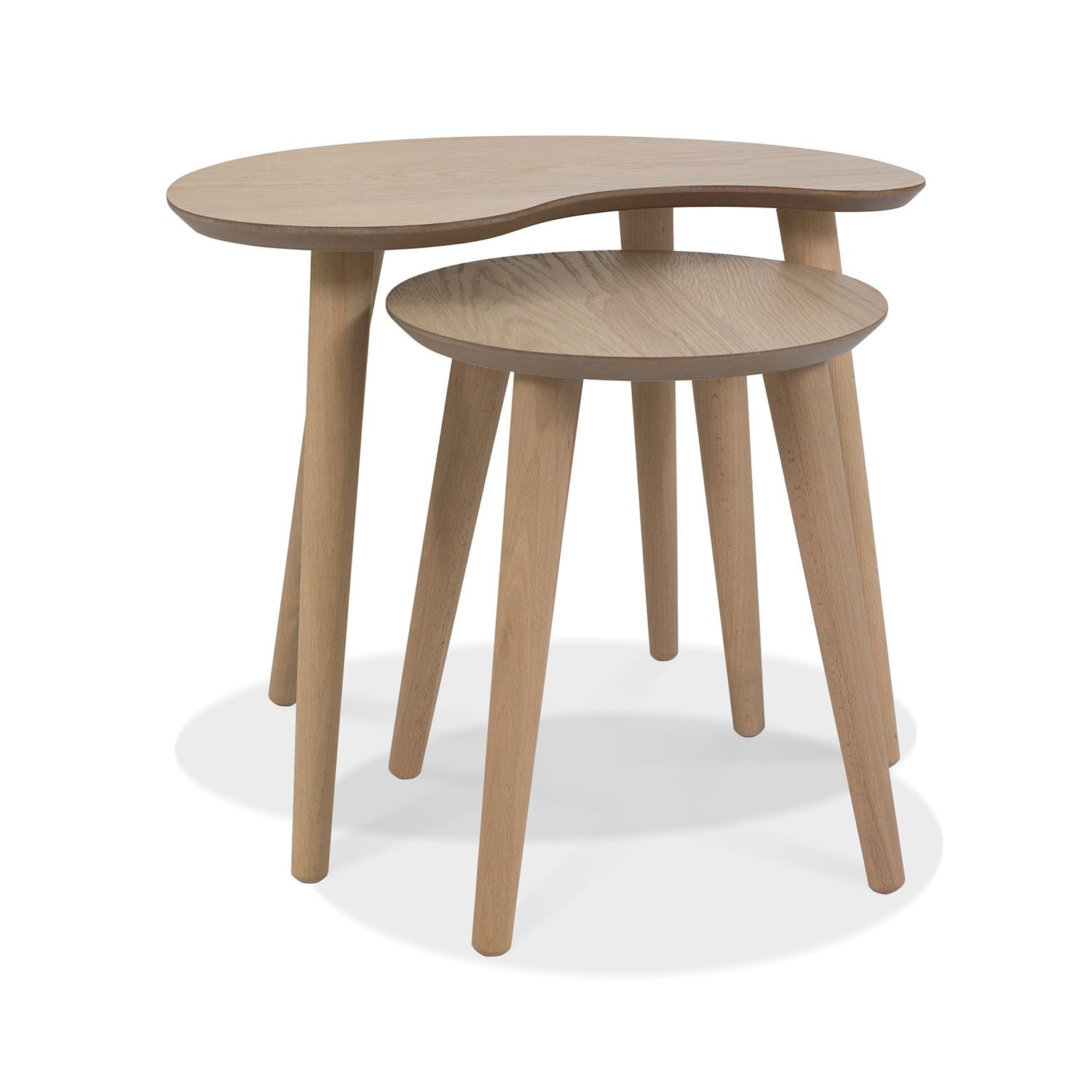 Scandi Oak Nest Of Lamp Tables