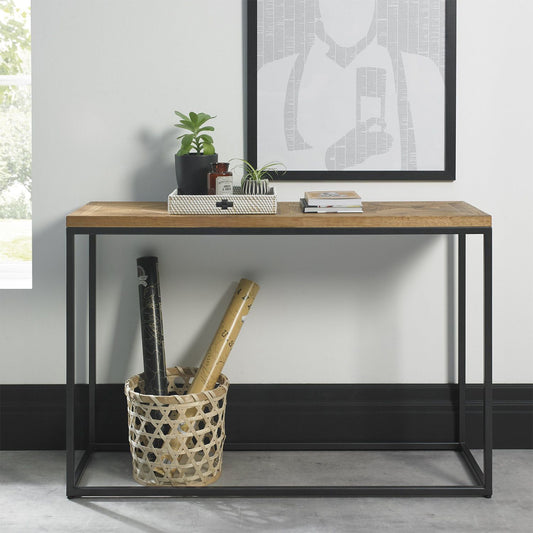 Denver Rustic Oak Console Table