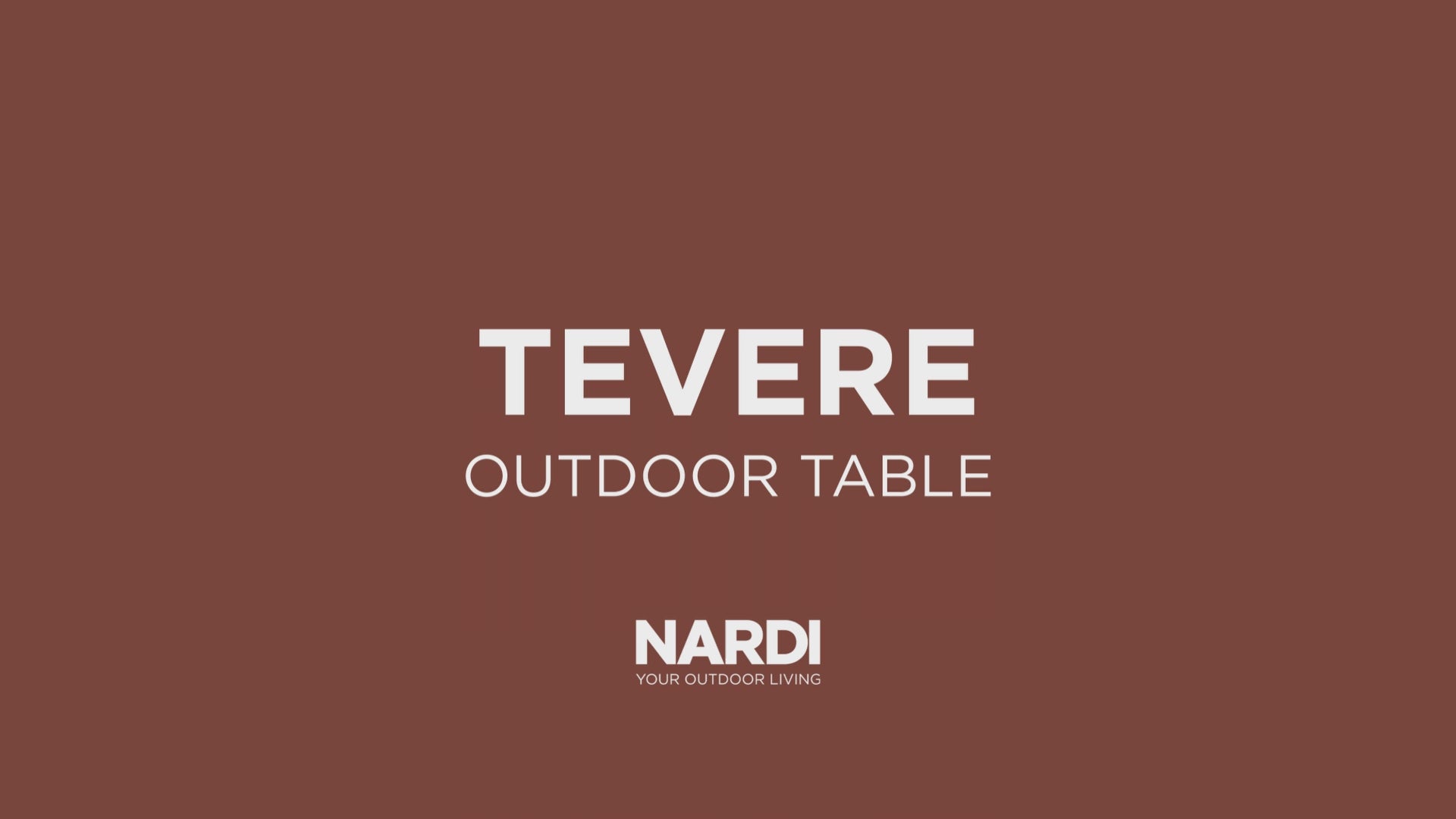 Watch the Tevere outdoor table video by Nardi Outdoor.