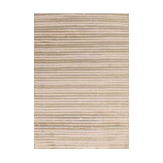 Kuza Floor Rug - Plain Stripe Beige