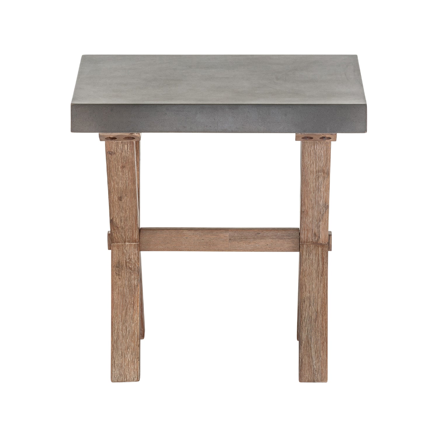 Cement top deals side table