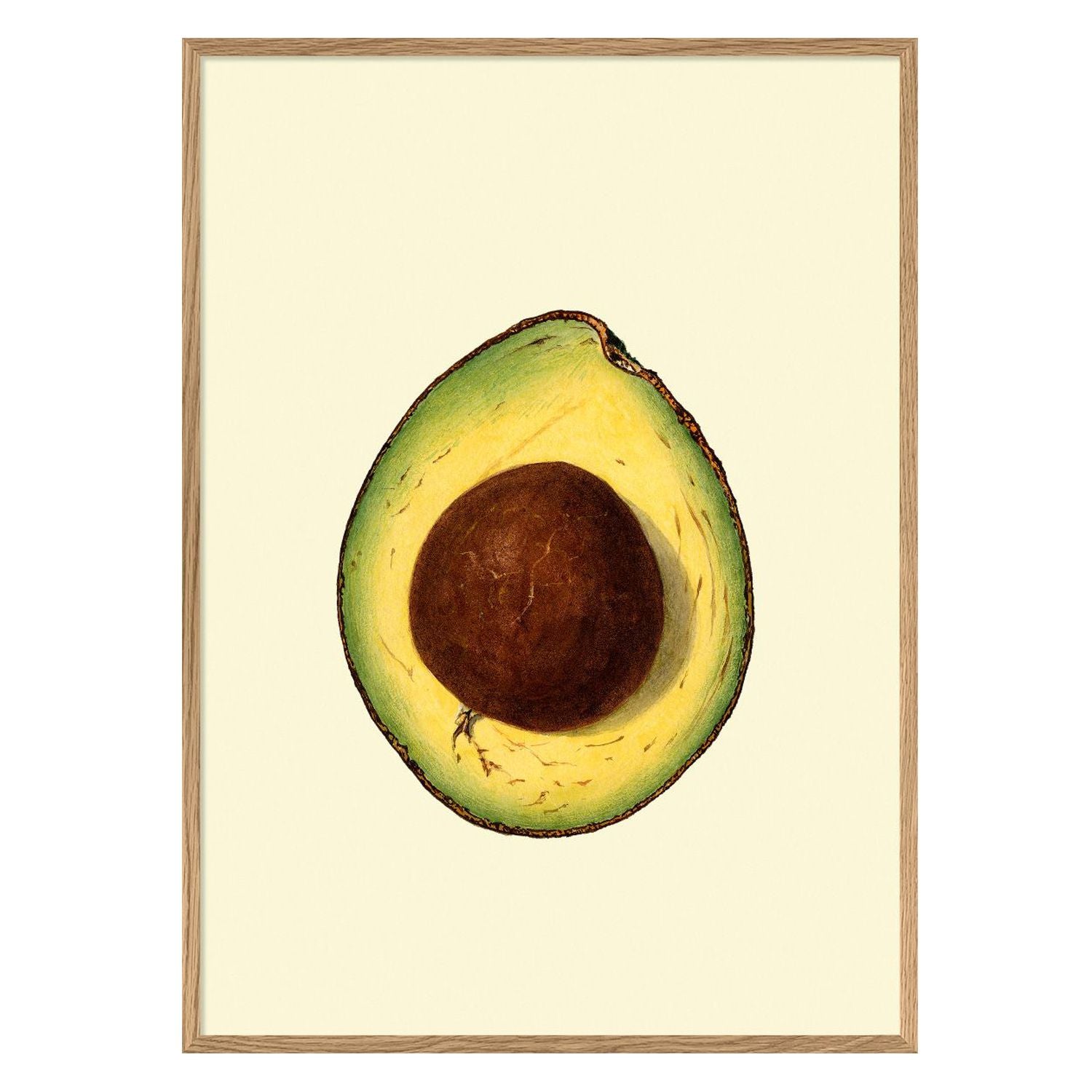 No. 5801 Avocado With Oak Frame - 30cm x 40cm